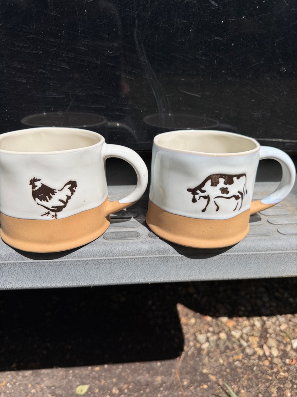 Cow and chicken Mug • Stoneware • Spectrum Designz